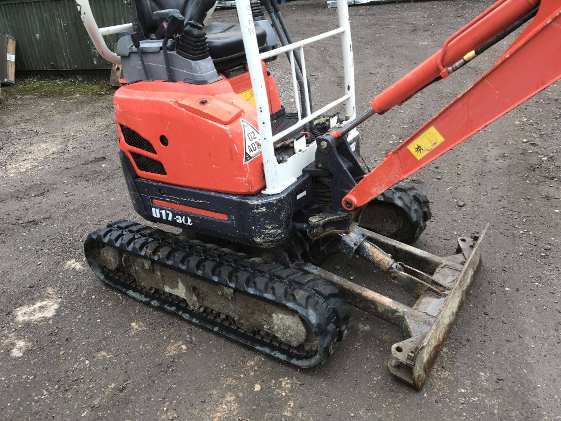 KUBOTA U17-3 EXPANDING TRACKED EXCAVATOR, YR2011, 1NO. BUCKET, 3078REC.HRS, SN: 14805 When tested - Image 2 of 8