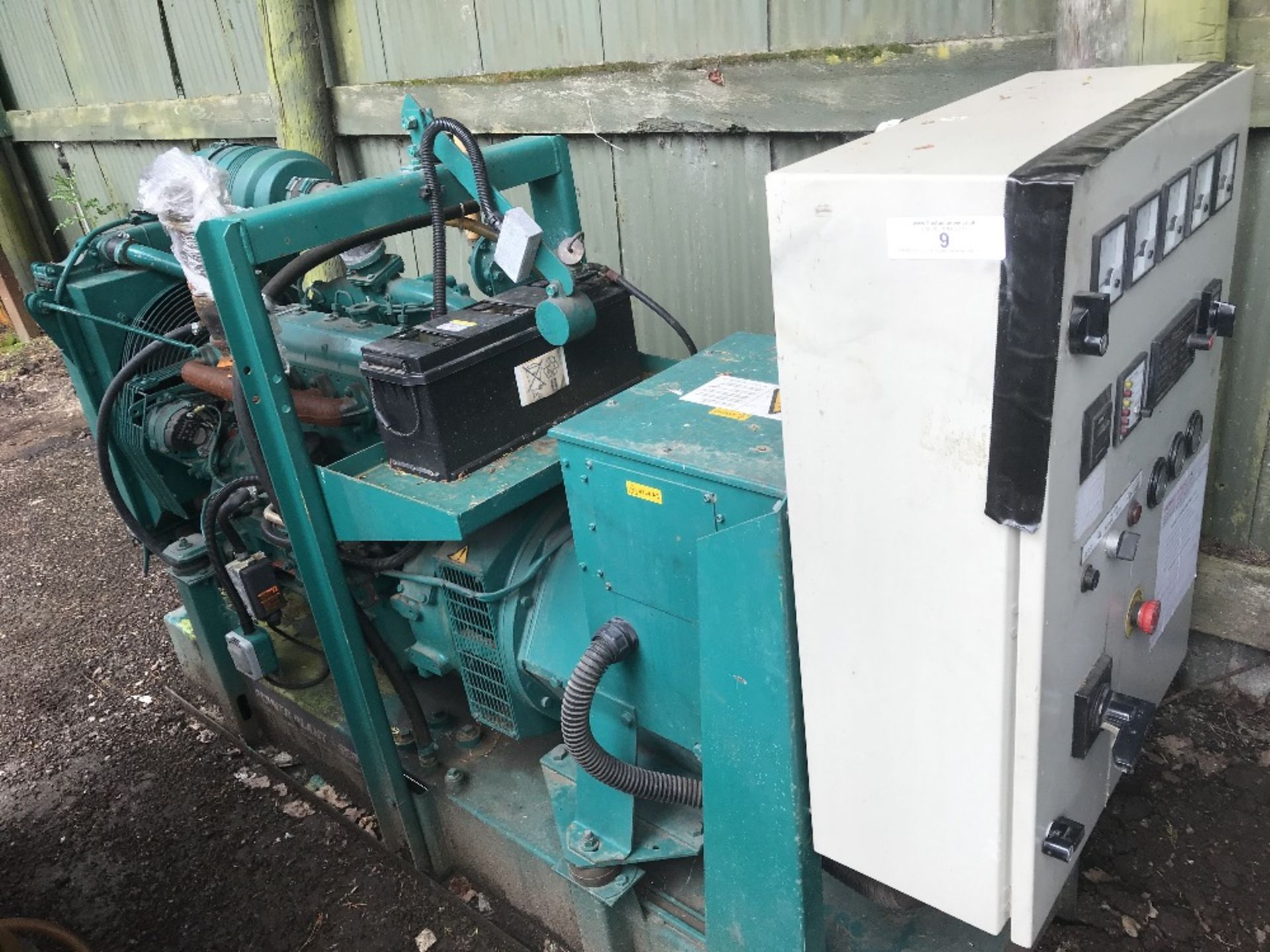 GREEN IVECO 70Kva open generator set, low hours, previously used on standby only, direct from