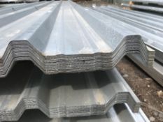 Pack of 25no. 10ft galvanised box profile roof sheets