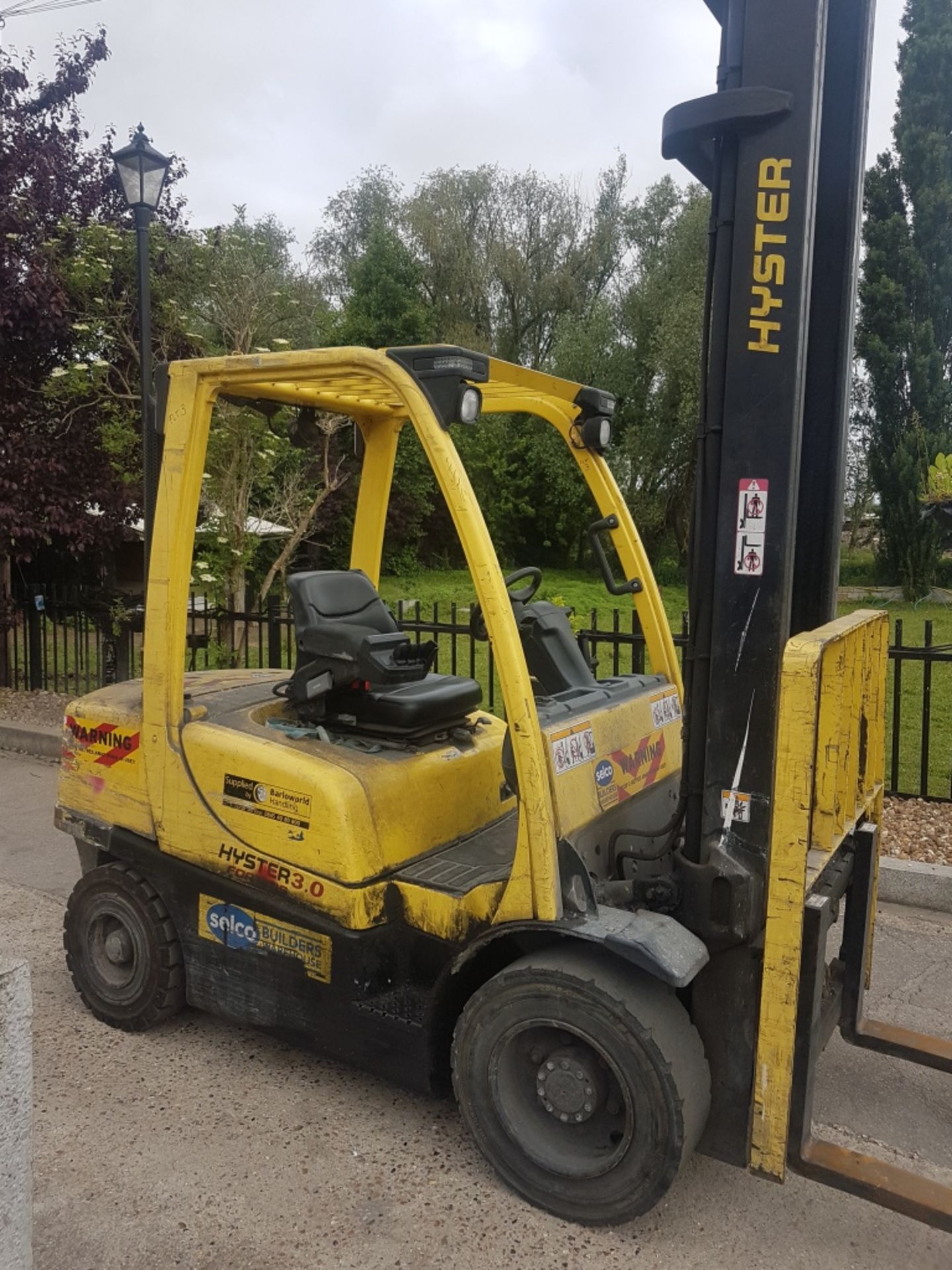 Hyster h3.0ft year 2008 3 tonne diesel forklift