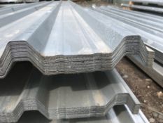 Pack of 25no. 10ft galvanised box profile roof sheets