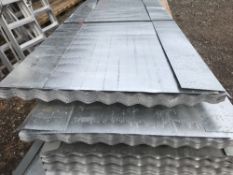 Pack of 25no. 8ft corrugated galvanised roofing sheets