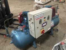 TWIN MOTORED WORKSHOP COMPRESSOR, SOURCED FROM COMPANY LIQUIDATION