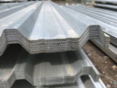 Pack of 25no. 10ft galvanised box profile roof sheets