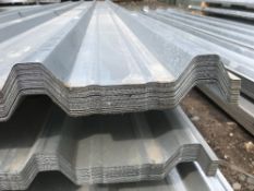 Pack of 25no. 10ft galvanised box profile roof sheets