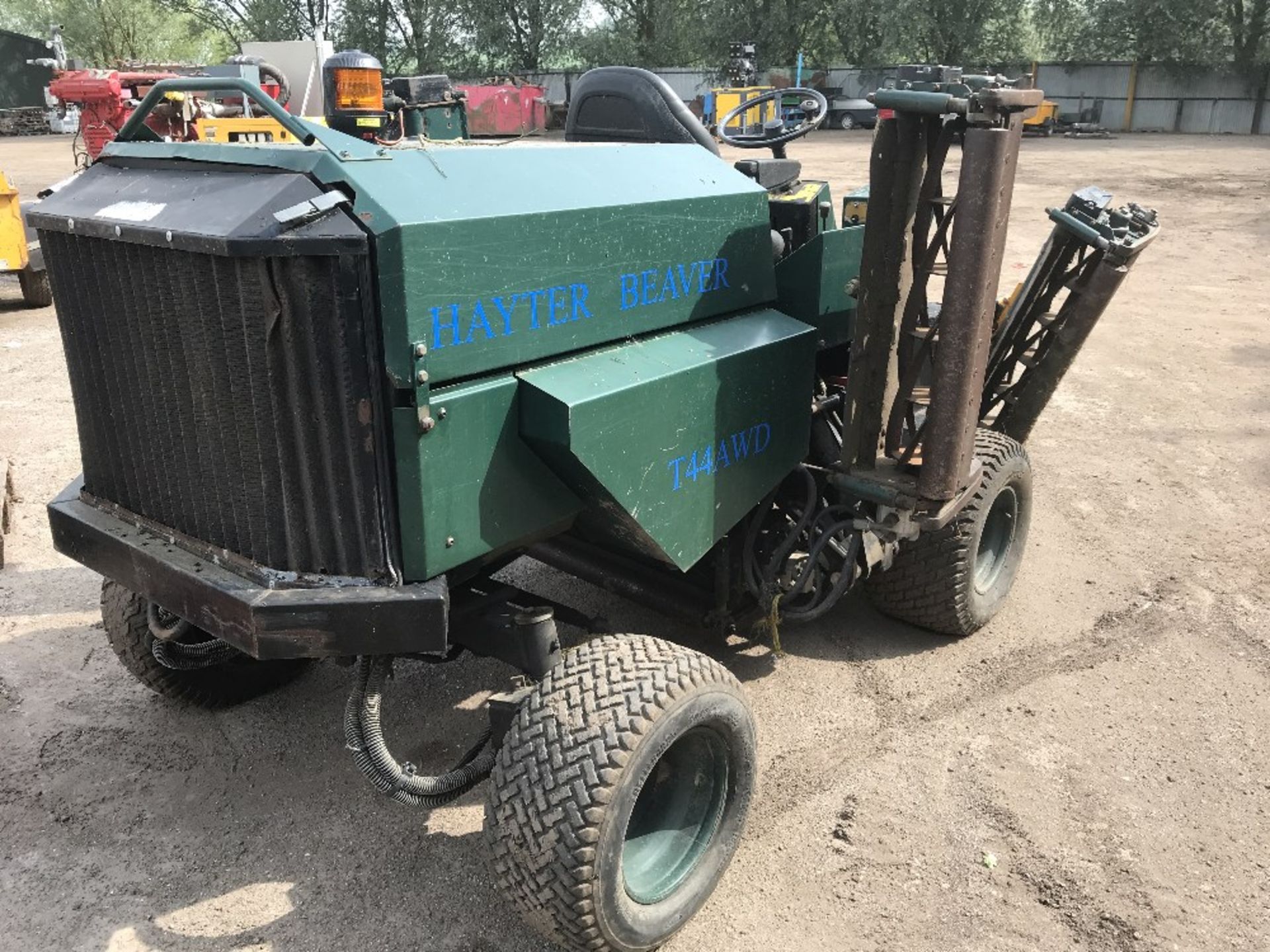 Hayter Beaver T44 4wd ride on mower, recent new tyres, cylinders and drive pump, sold due to - Image 2 of 5