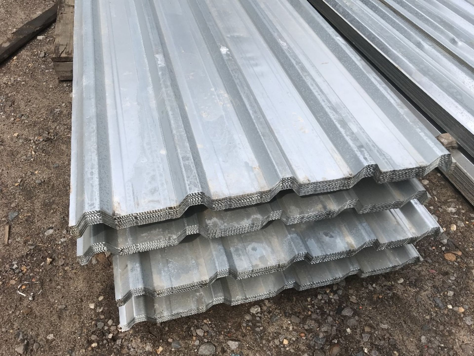 Pack of 25no. 8ft galvanised box profile roof sheets