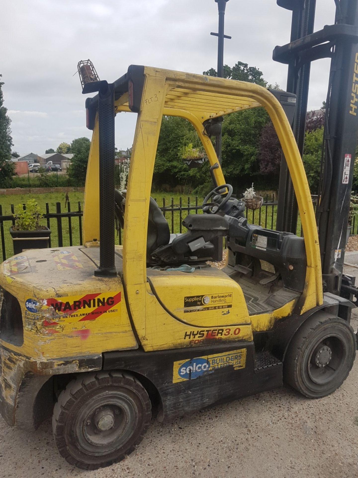 Hyster h3.0ft year 2008 3 tonne diesel forklift - Image 3 of 4