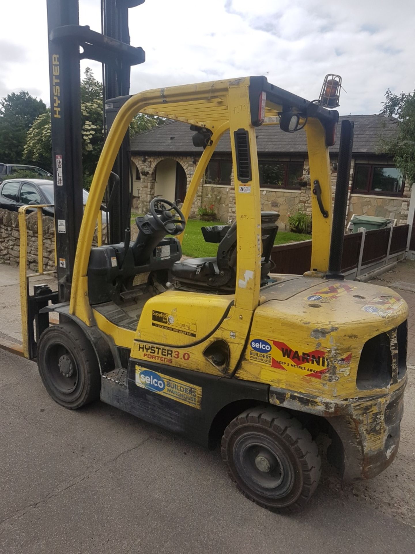 Hyster h3.0ft year 2008 3 tonne diesel forklift - Image 4 of 4