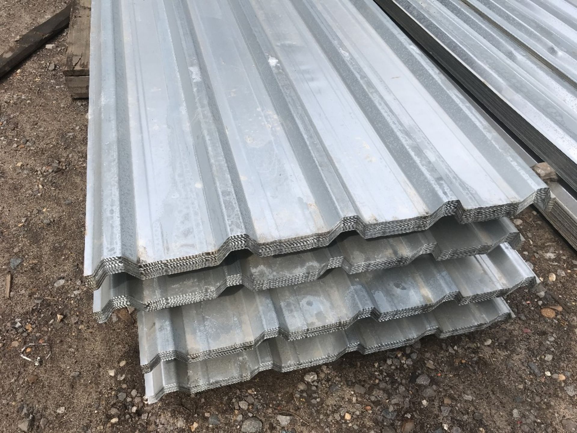 Pack of 25no. 8ft galvanised box profile roof sheets