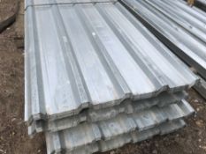 Pack of 25no. 10ft box profile galvanised roof sheets