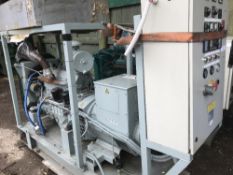 70Kva Open generator set, low hours, previously used on standby only, direct from major company