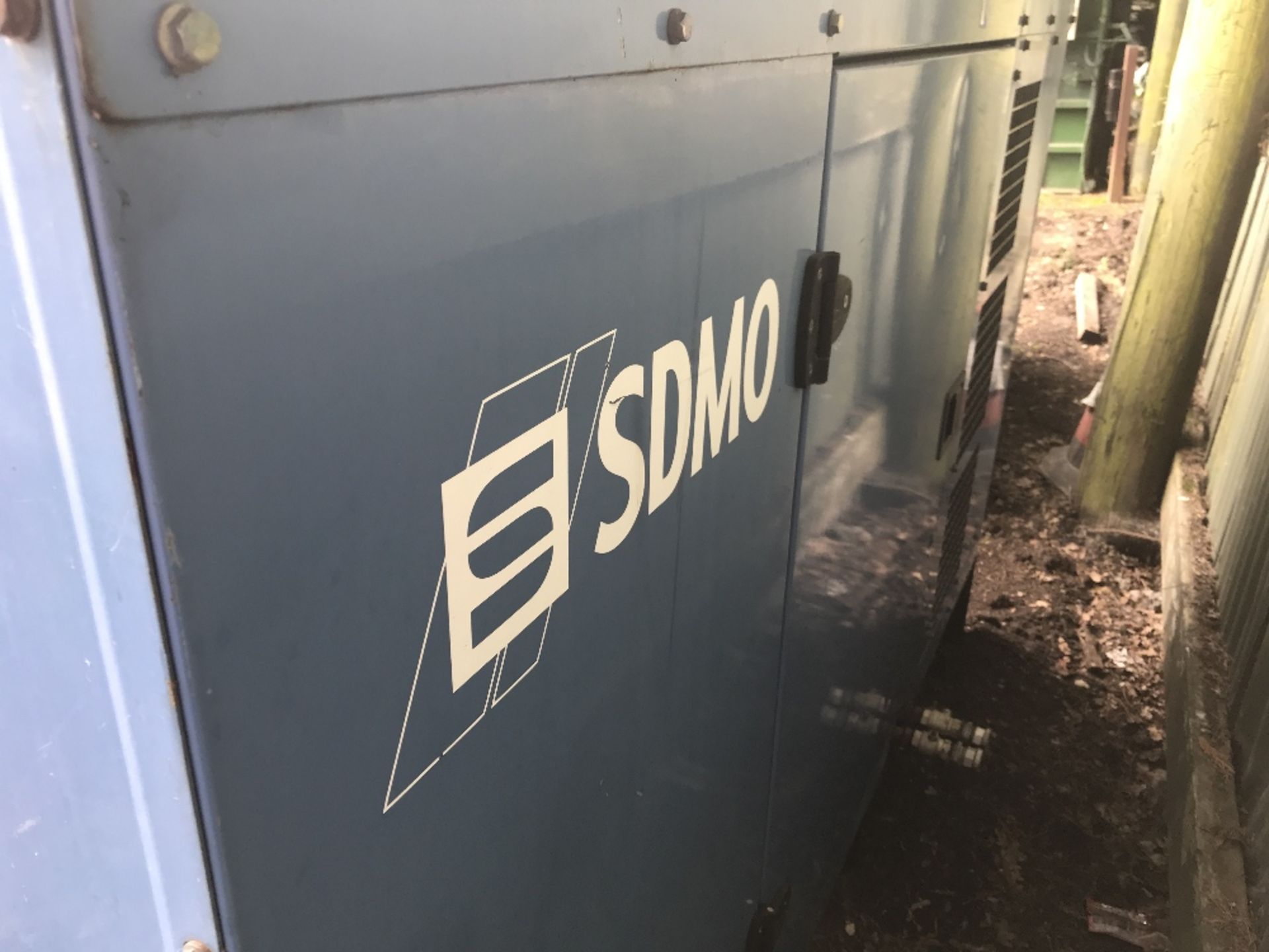 SDMO SILENCED 80KVA SKID GENERATOR YEAR 2004 3419 rec hrs SN: JS80K04002309 When tested was seen - Image 2 of 5