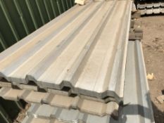 Pack of 50no. 12ft galvanised box profile roof sheets