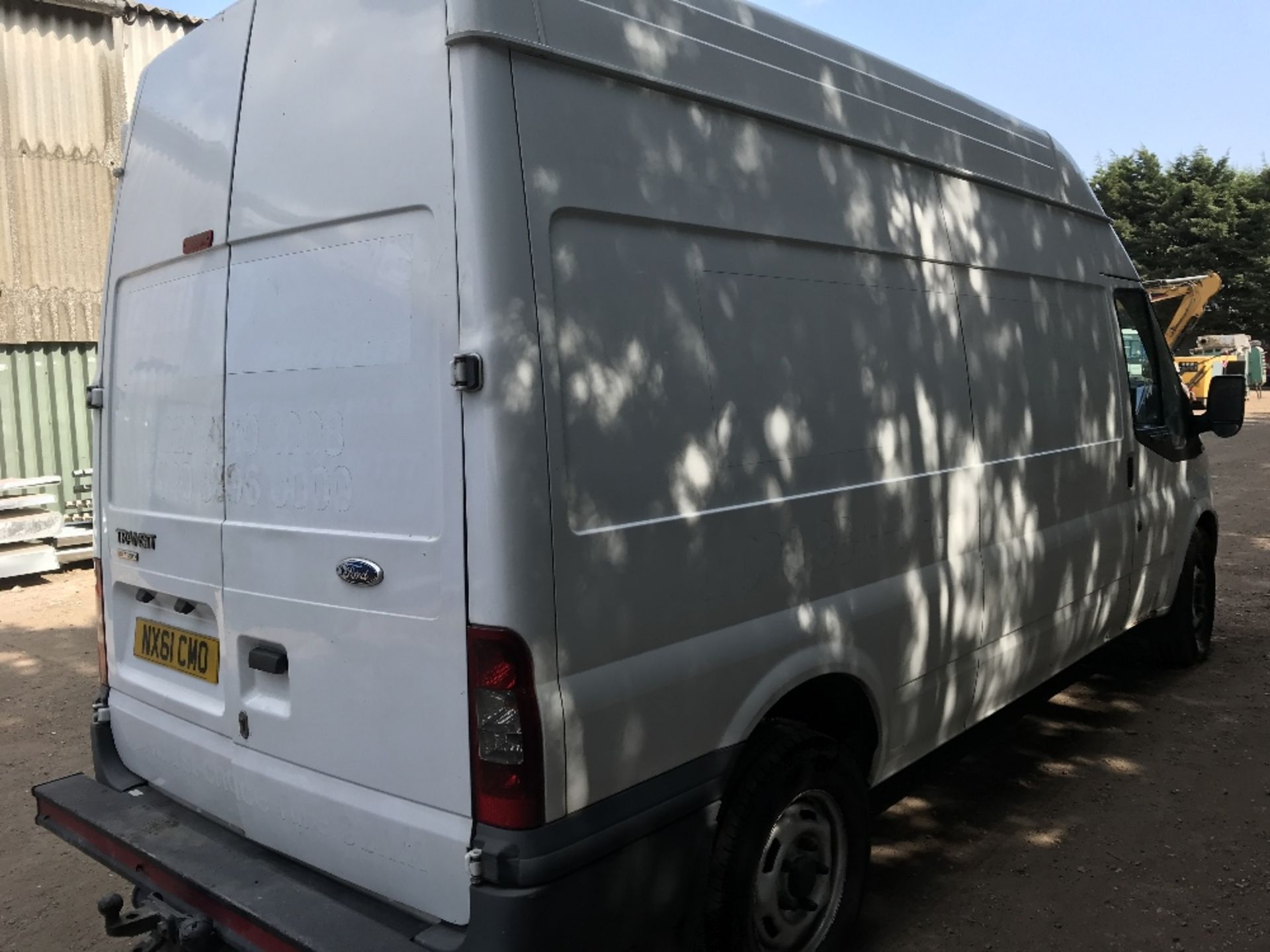 FORD TRANSIT LW8 HIGH TOP PANEL VAN, REGISTRATION: NX61 CMO. 158863 RECORDED MILES. DIRECT FROM - Image 4 of 15