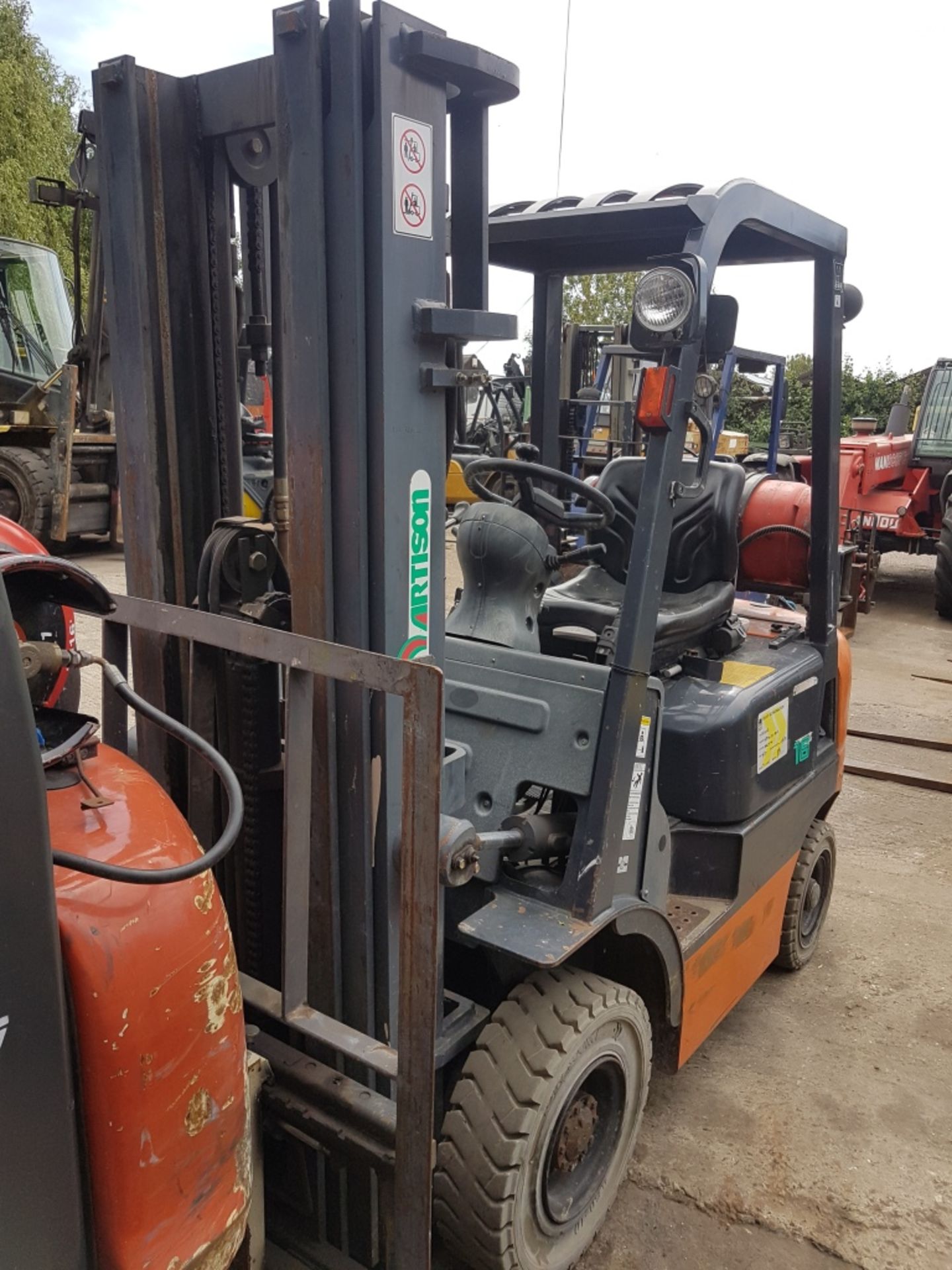 Artison fg18 1.8 ton gas forklift truck - Image 3 of 4