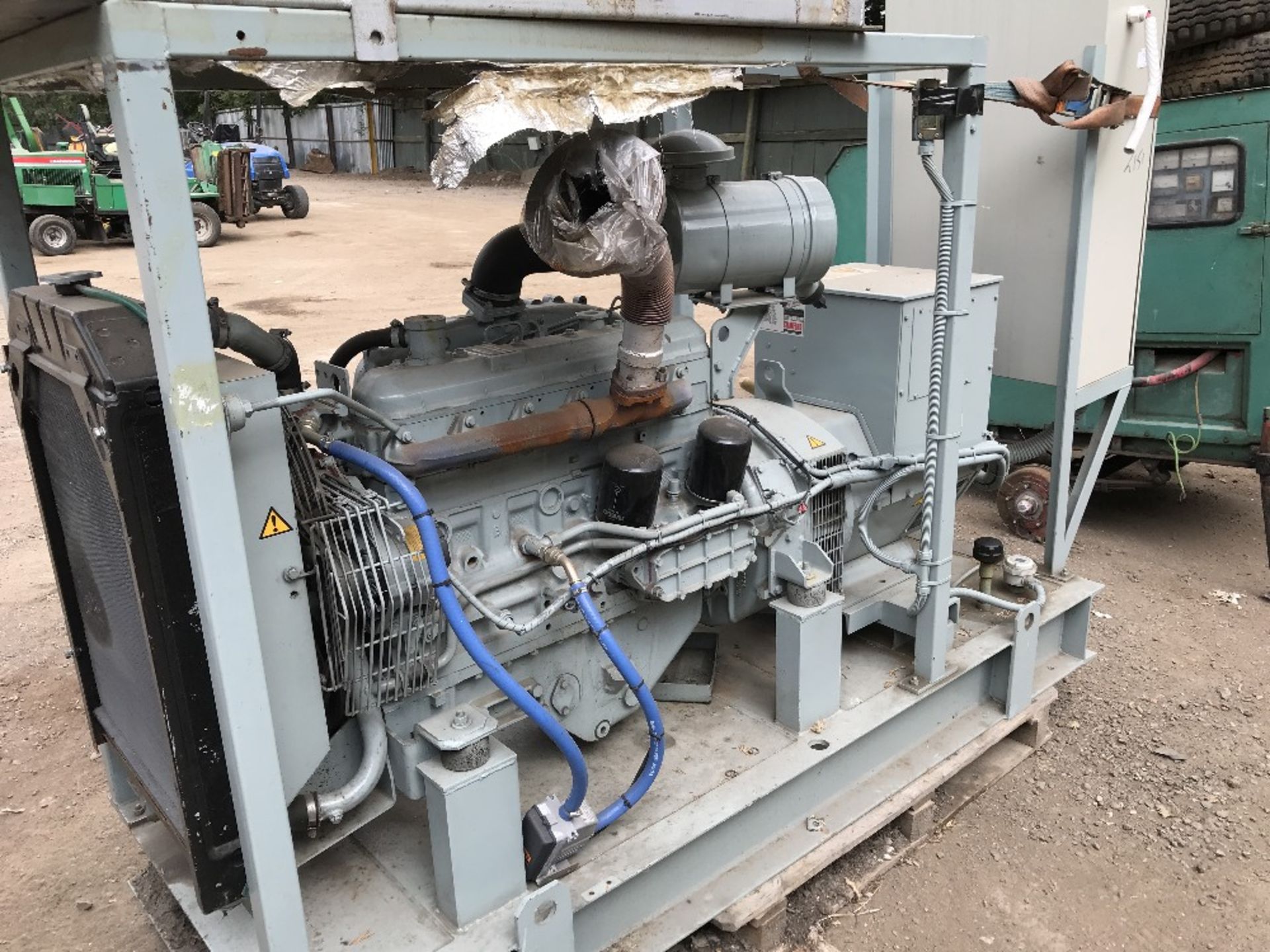 Iveco engined 70Kva standby generator, ex company liquidation WHEN TESTED WAS SEEN TO RUN BUT NOT