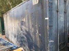 BLUE 20FT STEEL STORAGE CONTAINER, NO VAT ON HAMMER PRICE