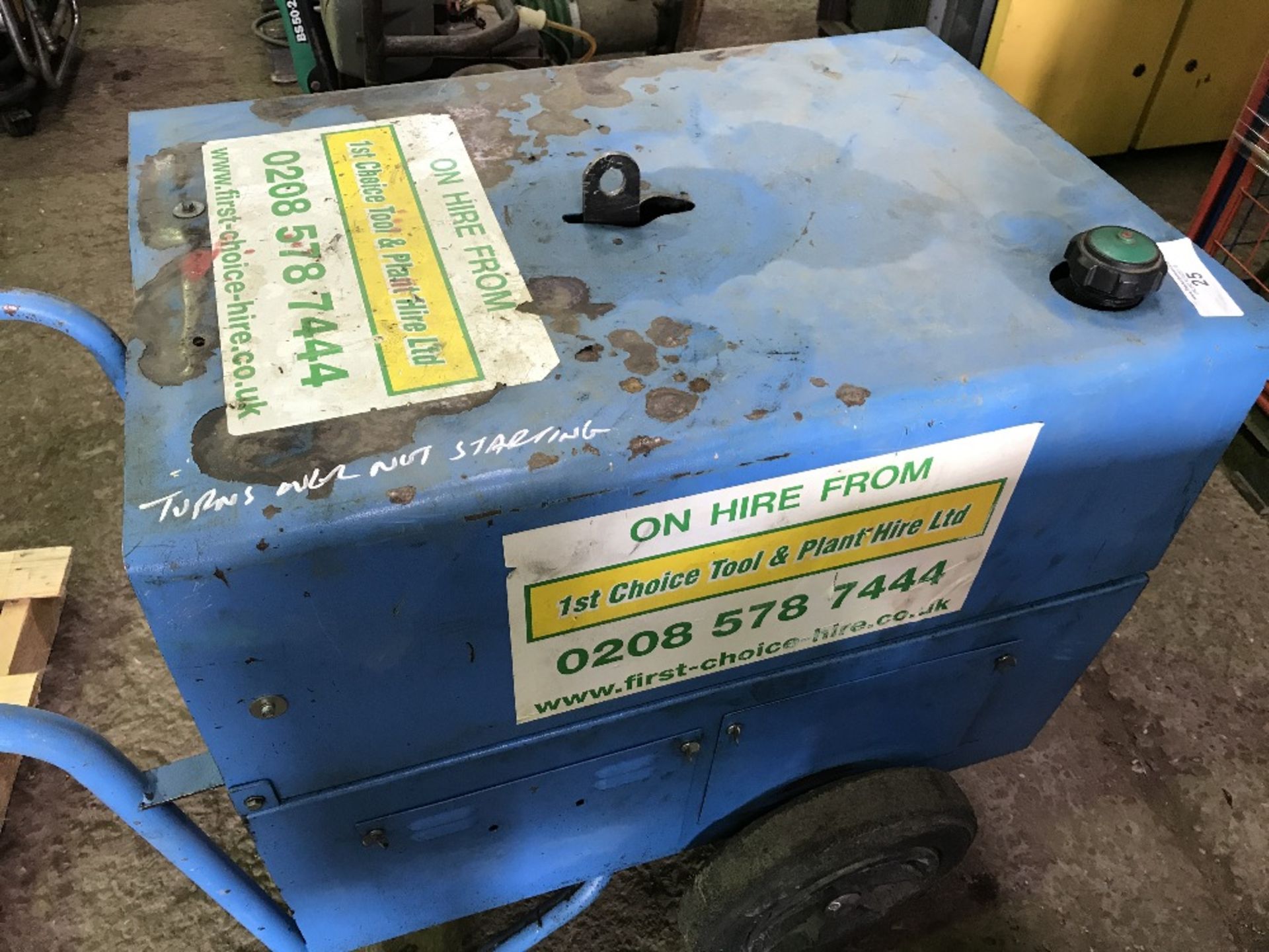 STEPHILL SSD6000 BARROW GENERATOR, 6KVA RATED. WHEN TESTED WAS SEEN TO TURN OVER BUT NOT STARTING