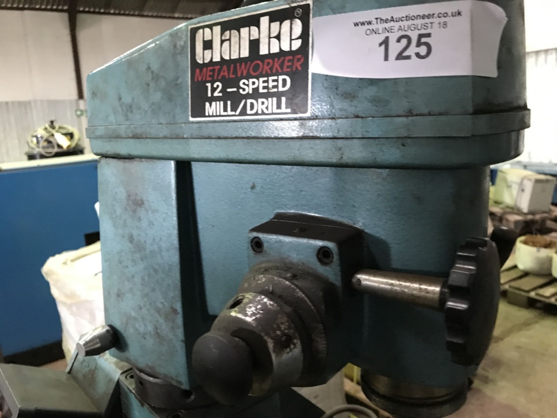 CLARKE METAL WORKER 12 SPEED MILL/DRILL/LATHE, DIRECT FROM COMPANY LIQUIDATION - Image 4 of 4