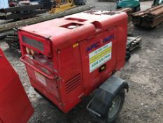 ARCGEN WELDMAKER 300AVC TOWED WELDER GENERATOR YEAR 2013