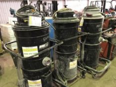 3 x INDUSTRIAL VACUUMS