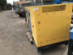 Kawakenki 50Kva skid generator, yr2017 build. WHEN TESTED WAS SEEN TO RUN BUT NOT SHOWING POWER.