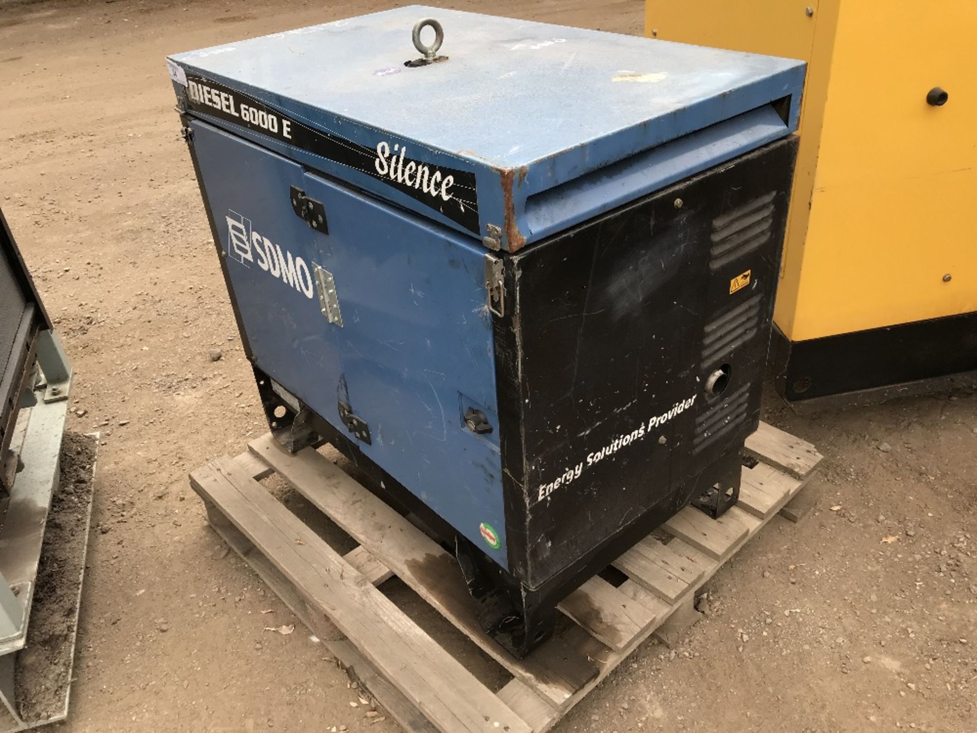 SDMO DIESEL 6000E SKID GENERATOR WHEN TESTED WAS SEEN TO RUN AND MAKE POWER..NOT LOAD TESTED