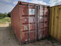 20FT STEEL STORAGE CONTAINER, LOCATED IN BILLERICAY, ESSEX. BUYER TO LOAD AND TRANSPORT