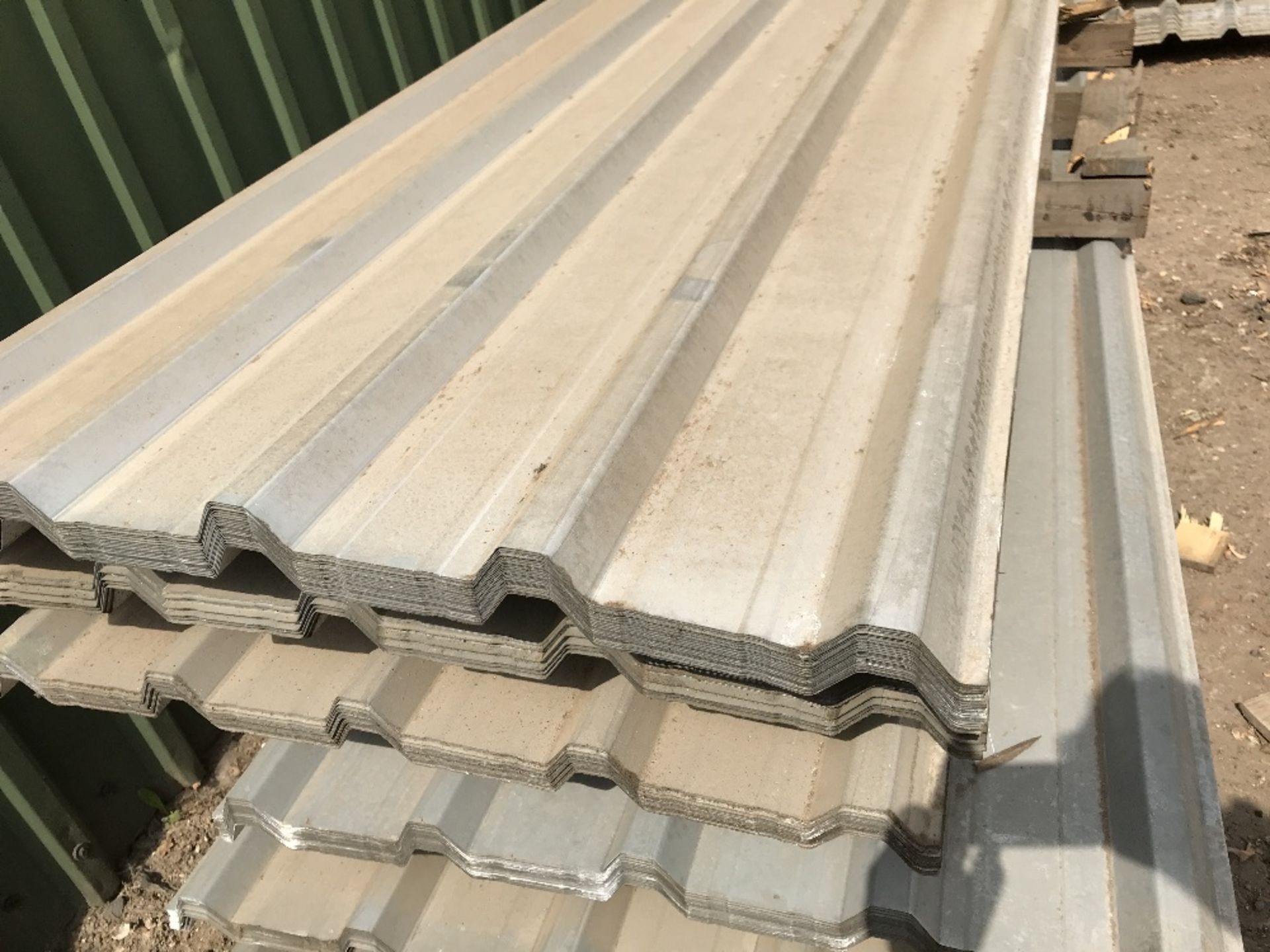 50no 8ft galvanised box profile roof sheets