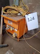 110V Transformer LOT LOCATION: TN14 6EP. OKEEFE STORAGE YARD, 2 Main Road, Sundridge, Nr