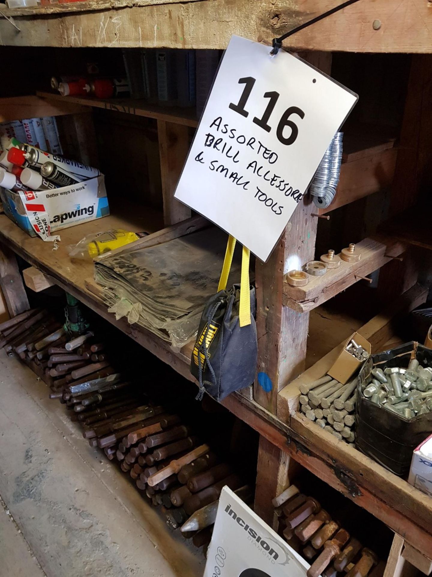 Small Tools hand tools and tool accessories LOT LOCATION: TN14 6EP. OKEEFE STORAGE YARD, 2 Main