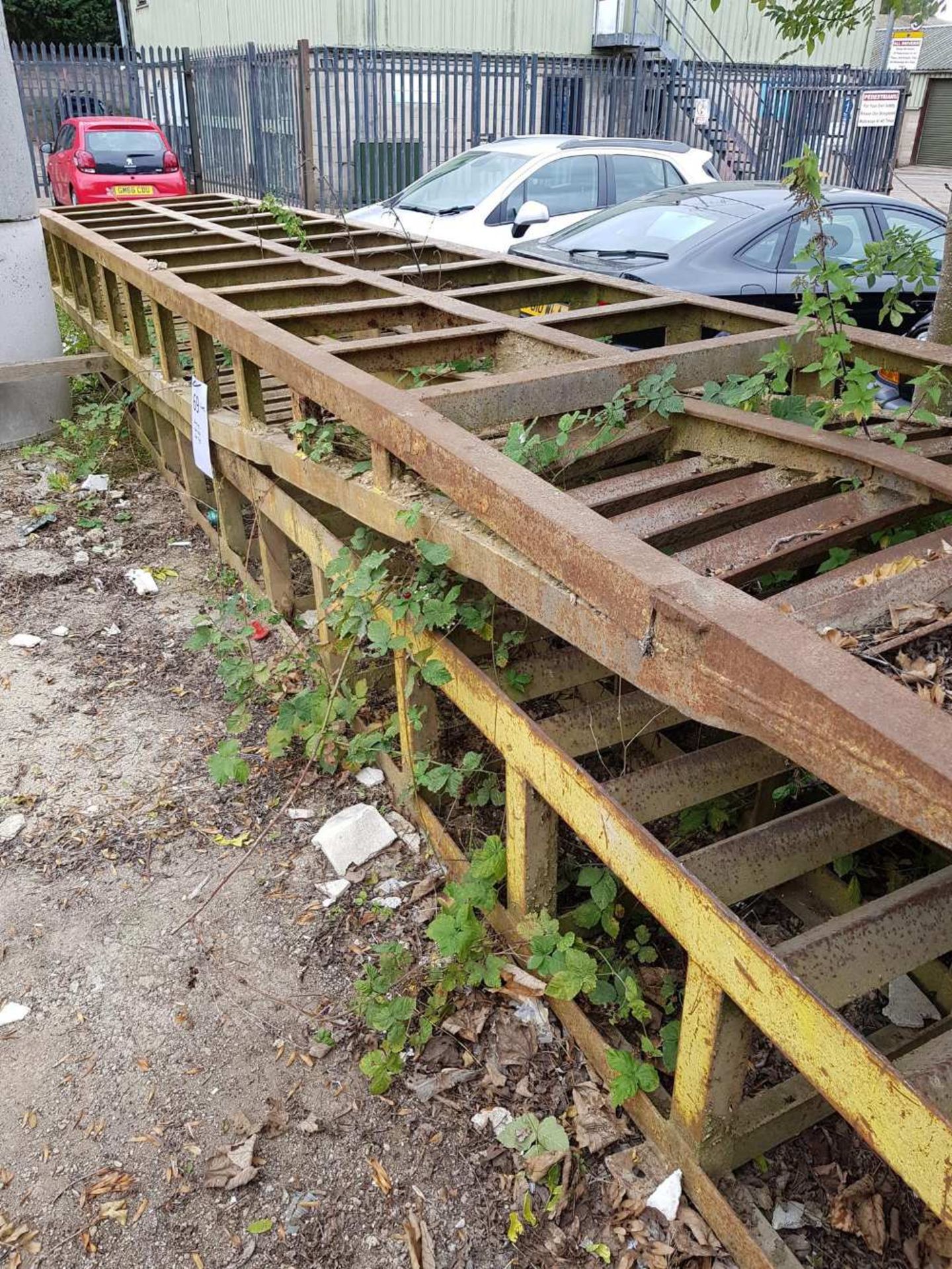 2No Steel Ramps - 6.7m x 1.2m x 0.5m high