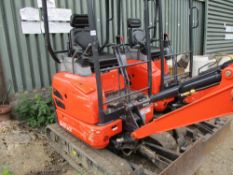 KUBOTA U17 TRACKED MINI DIGGER WITH EXPANDING TRACKS, QUICK HITCH AND SET OF BUCKETS, YEAR 2015