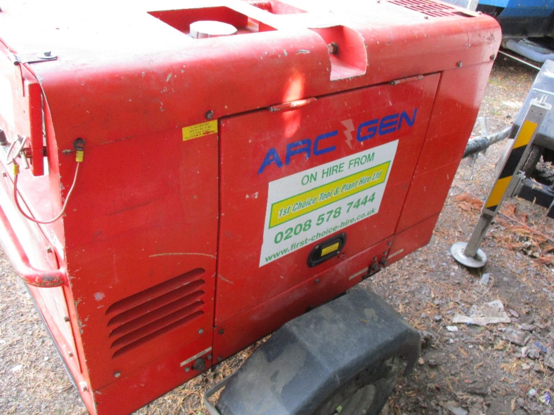 Arcgen Weldmaker 300 AVC towed welder, yr2013 PN: 8049FC SN:1301218 WHEN TESTED WAS SEEN TO RUN - Bild 2 aus 5