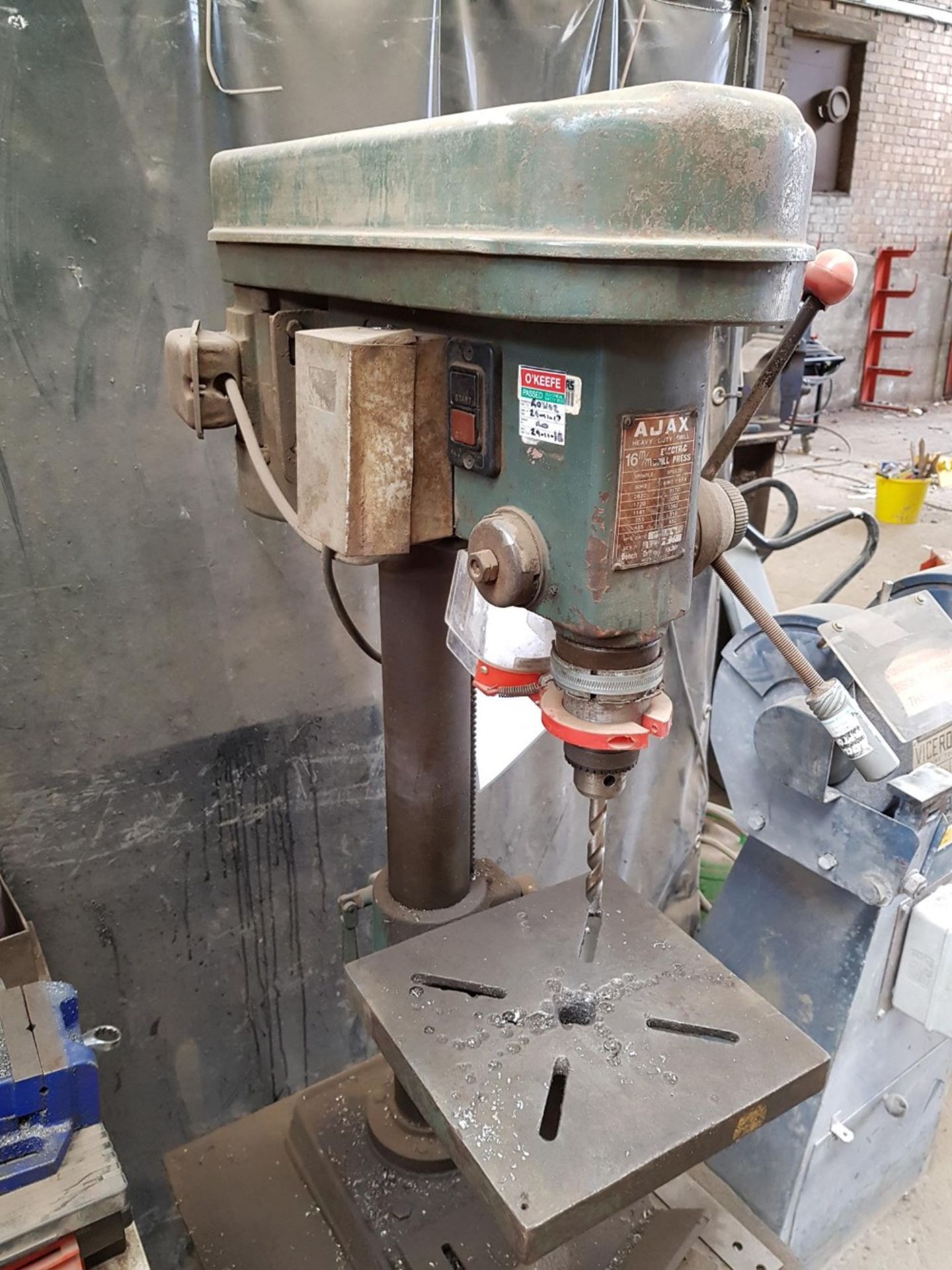 Ajaz 5 speed Pillar Drill QDM 750 LOT LOCATION: TN14 6EP. OKEEFE STORAGE YARD, 2 Main Road,