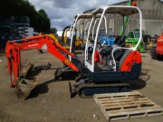 KUBOTA KX36-3 MINI DIGGER WITH 3 NO BUCKETS 2317REC HRS SN:79033 YEAR 2011 BUILD RED KEY TO FOLLOW