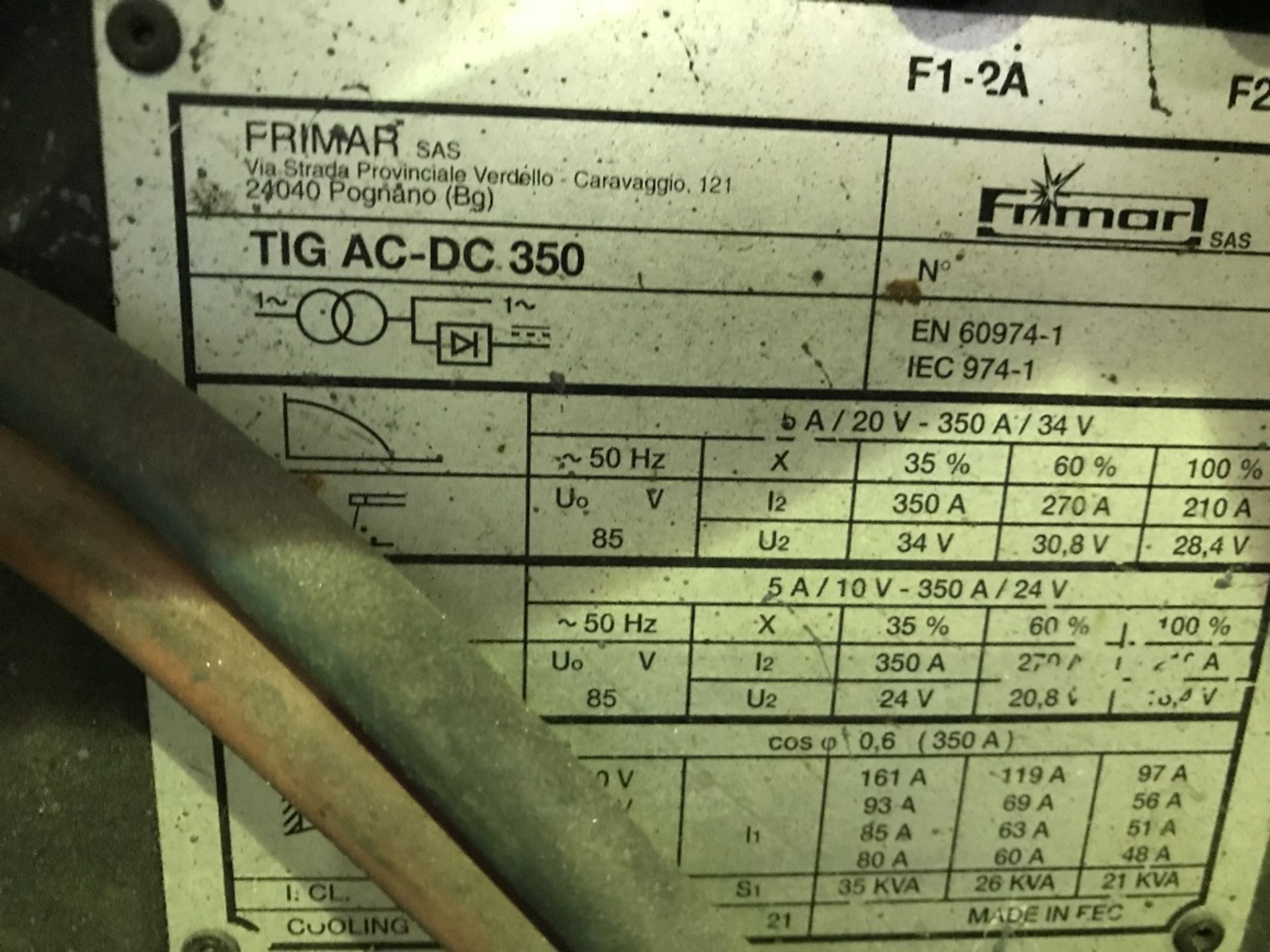 SURE WELD TIG UNIT, SOURCED FROM COMPANY LIQUIDATION - Image 2 of 2