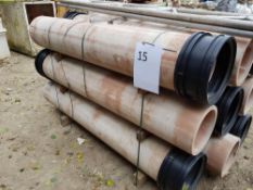 9NO CLAY PIPES 355mm External Diameter, 300mm Internal Diameter LOT LOCATION: 2 Main Road,