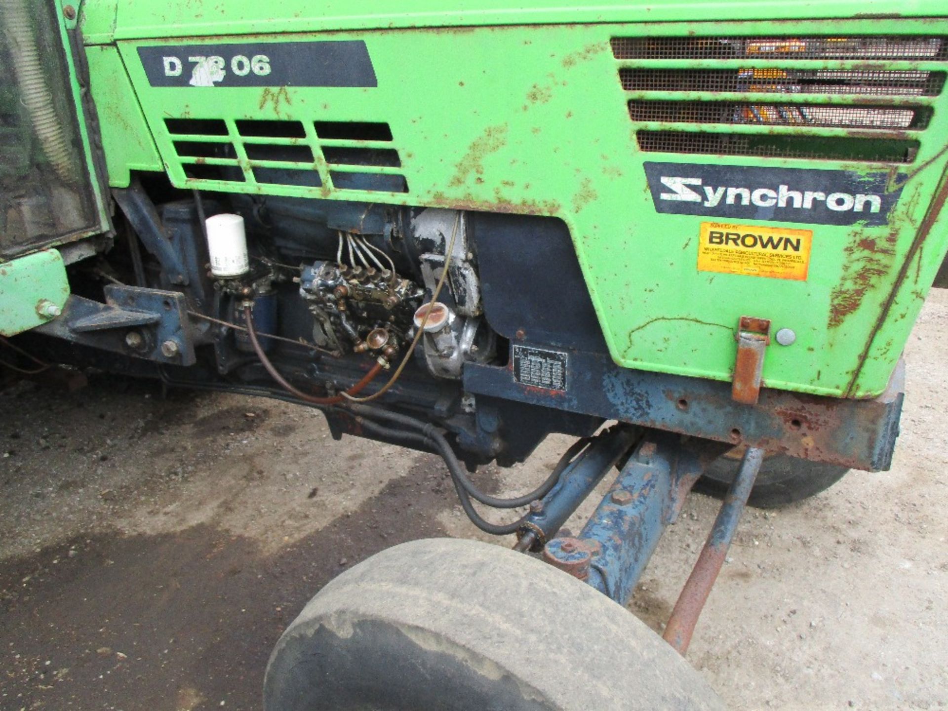 DEUTZ SYNCRON D7206 2WD AG TRACTOR REG: JUB815V LOG BOOK TO APPLY FOR WHEN TESTED WAS SEEN TO DRIVE, - Image 3 of 4