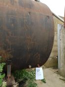 Water Tank - 2.3m Diameter x 4.5m long Steel - Single bund c/w 110V pump
