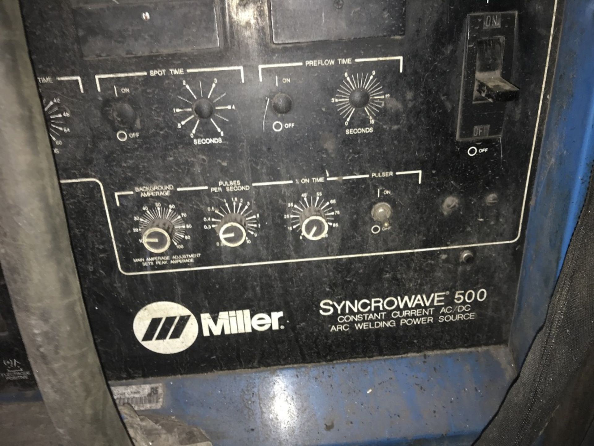 MILLER SYNCROWAVE 500 ARC WELDER, WITH WATERMATE COOLING SYSTEM, TIG2 ,SOURCED FROM COMPANY - Bild 2 aus 4