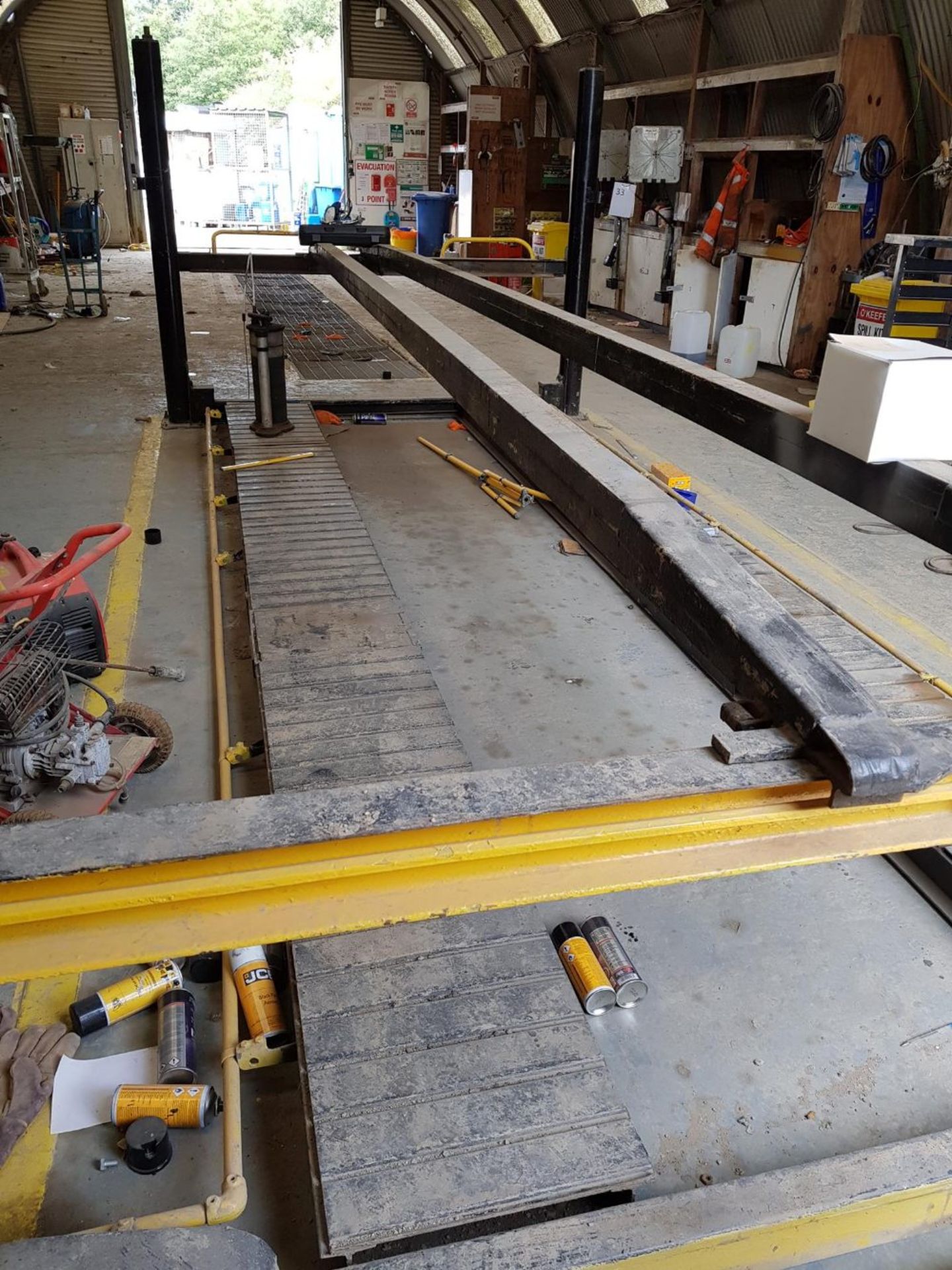 Bradbury 3T Car Lift - 6m long NB: Will be disconnected from the mains supply. Buyer responsible for
