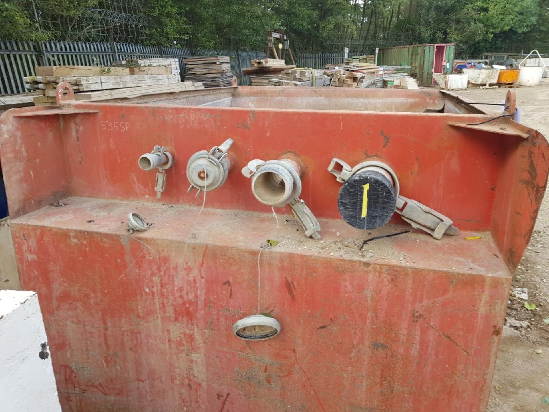 Red Sediment Tank LOT LOCATION: TN14 6EP. OKEEFE STORAGE YARD, 2 Main Road, Sundridge, Nr Sevenoaks,