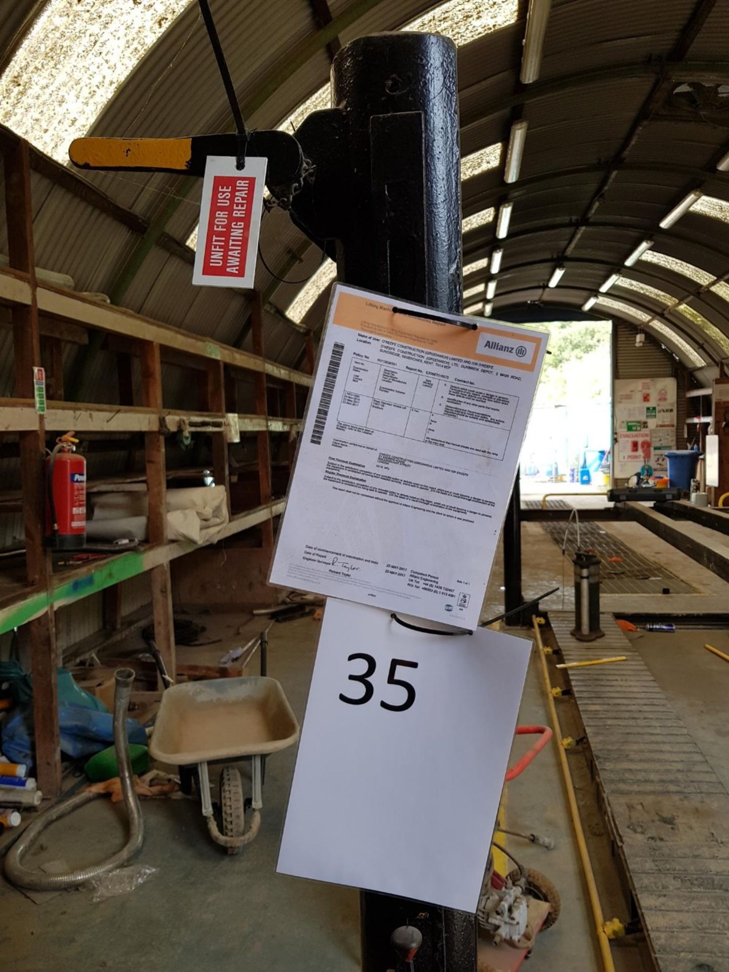 Bradbury 3T Car Lift - 6m long NB: Will be disconnected from the mains supply. Buyer responsible for - Image 4 of 7