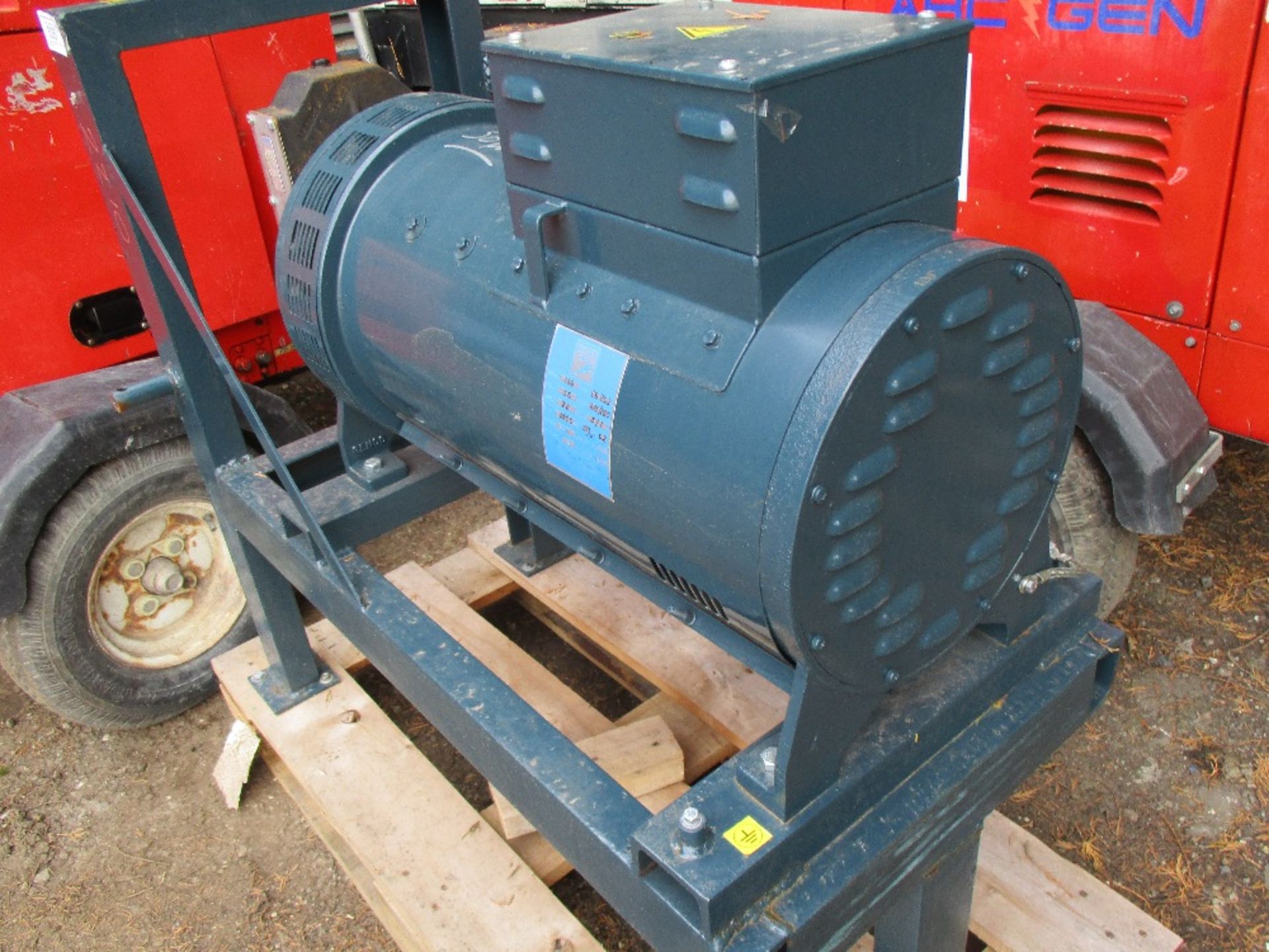 GENCO 50KVA PTO DRIVE GENERATOR SET, REQUIRES PTO SHAFT, LITTLE USED SN:186