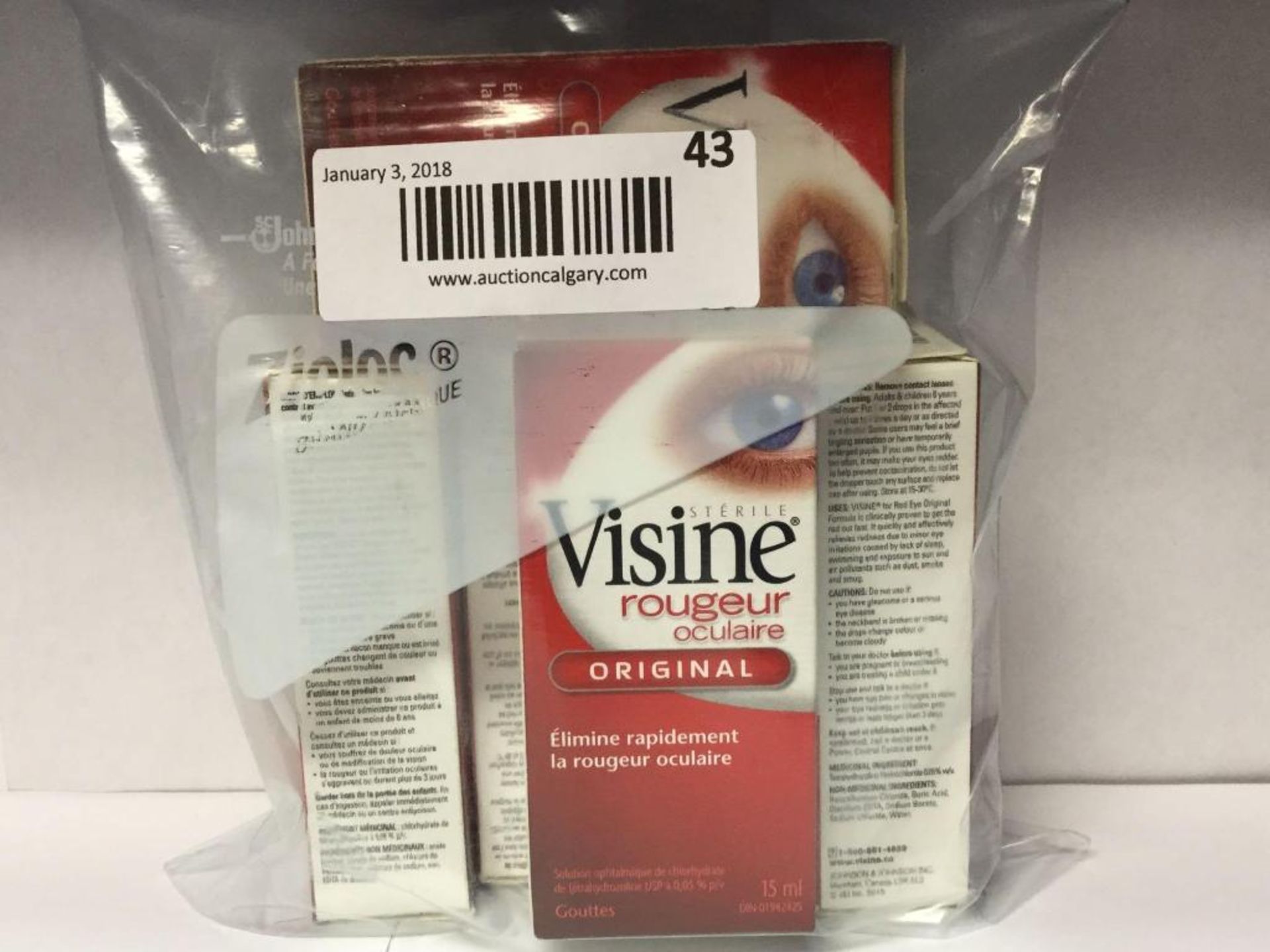 Lot of 6 x 15 mL Visine Original Eye Drops