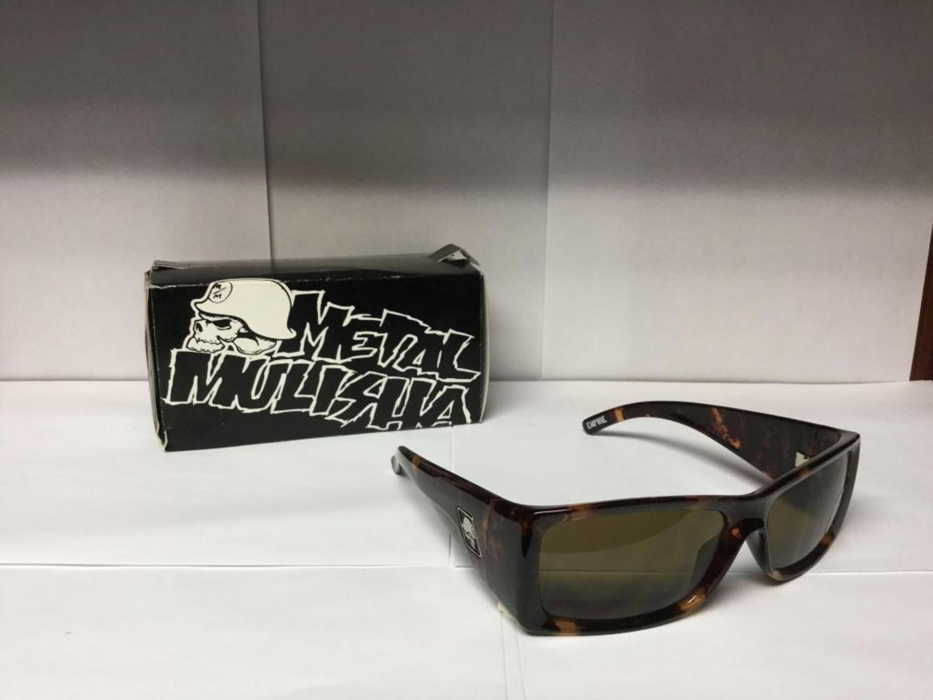 Metal Mulisha Sunglasses with Box and Bag