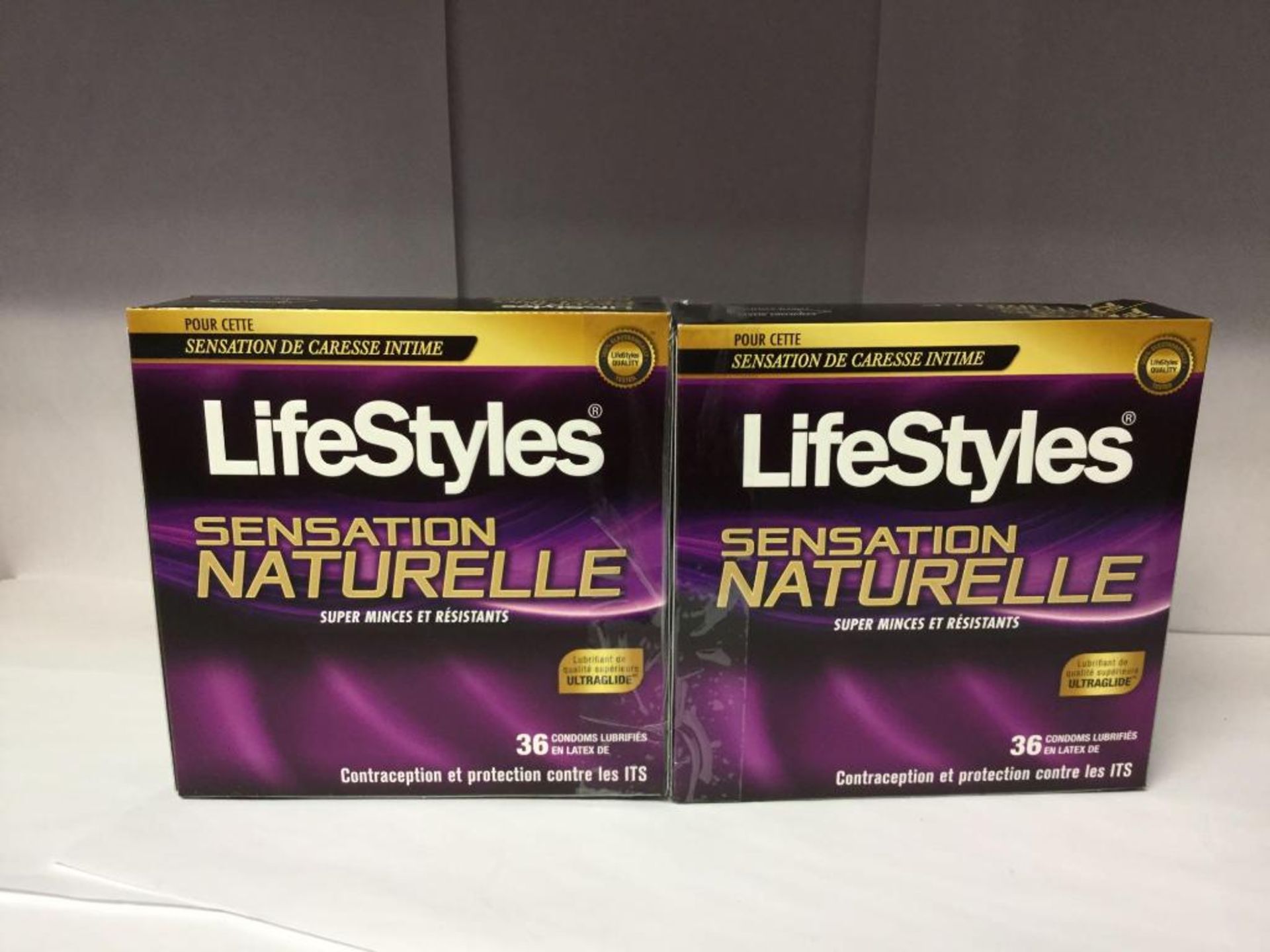 Lot of 2 x 36 Life Styles lubricated latex Condoms