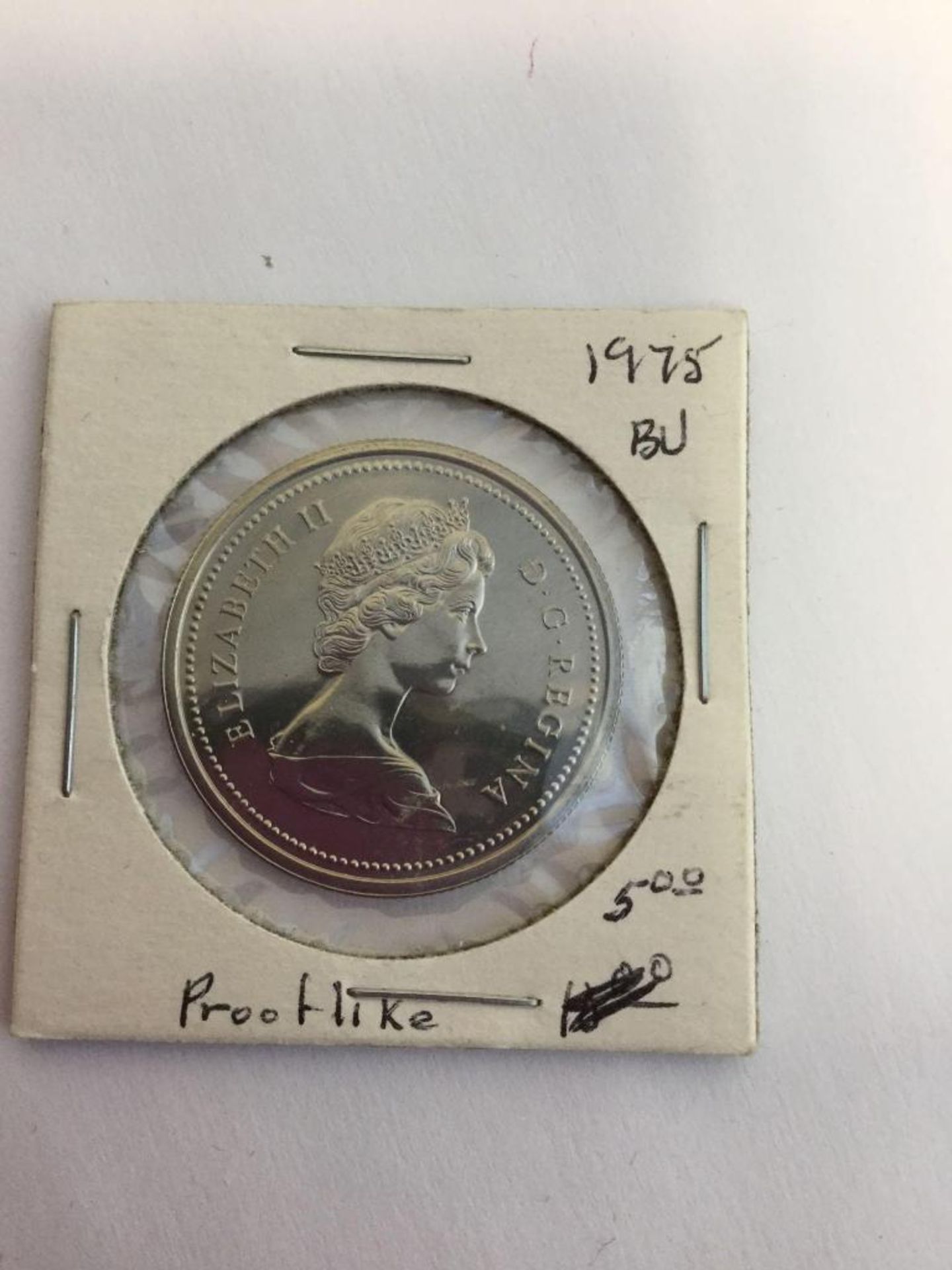 1975 Canadian Silver dollar - proof like - Image 2 of 2